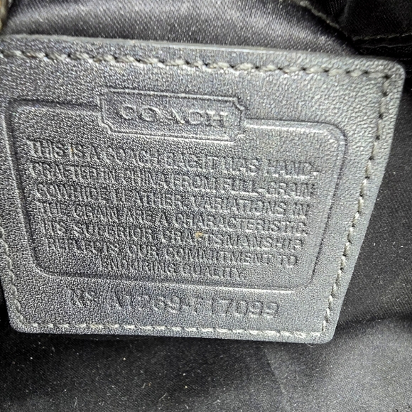 COACH NorthSouth Woven Leather Tote - Picture 5 of 7